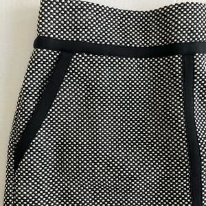 LOFT Black and White Skirt